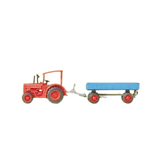 [PR79502] Tracteur Hanomag + Remorque - PREISER 79502 - N : 1/160