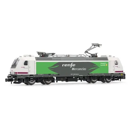 [HN2594] Locomotive électrique classe 253, livrée blanche/violette, « Transporte Sostenible » - Arnold HN2594 - N 1/160 - RENFE - Ep VI - Analogique - 2R