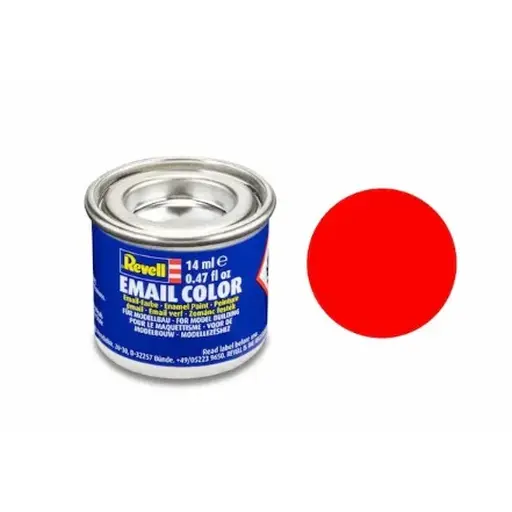 [RERV32125] Peinture Émaillée Orange Fluo Mat RAL 2005, 14ml - Revell 32125