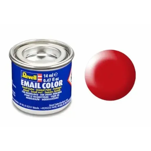 [RERV32332] Peinture Émaillée Rouge Fluo Semi-Brillant RAL 3026, 14ml - Revell 32332