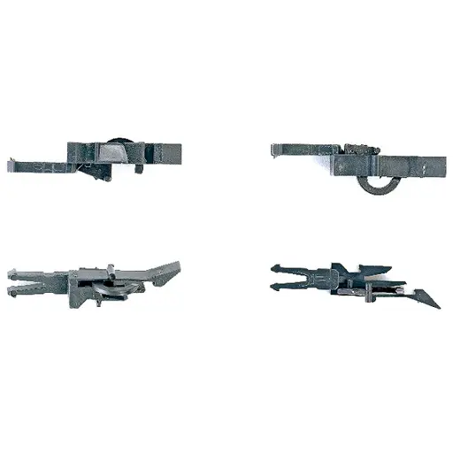 [RO40270] Sachet de 4 Têtes d'Attelage Court à Pré-Dételage - Roco 40270 - HO : 1/87 -