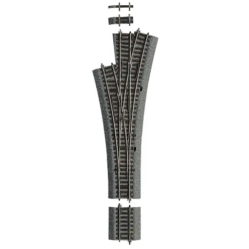 [RO42543] Aiguillage Triple DWW15 - R 873,5 mm 15° - ROCO 42543 - HO 1/87 - Code 83 [ROCO LINE]
