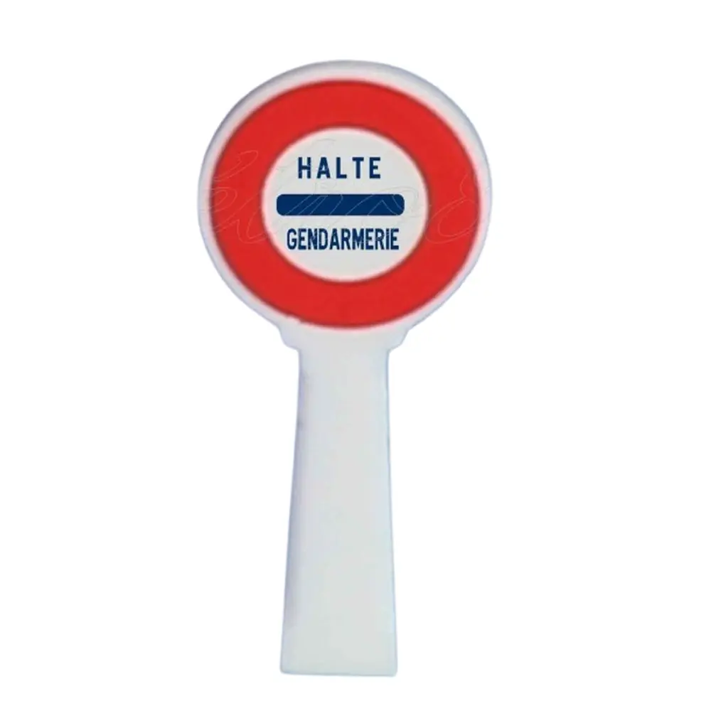 [SA8381] Panneau Michelin d'interdiction, 1946-1971 : halte gendarmerie - SAI 8381 - HO 1/87