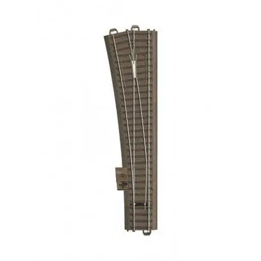 [TR62711] Aiguillage long à gauche 12,1° Trix 62711 - 236,1 mm - HO : 1/87 - Code 83 - Voie C